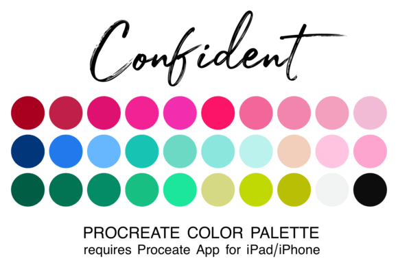 Download Confident Procreate Color Palette - Palette Collection