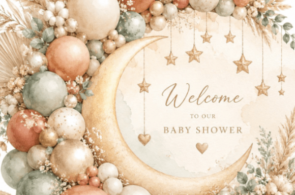Download Elegant Bohemian Watercolor Balloon - Elegant Collection