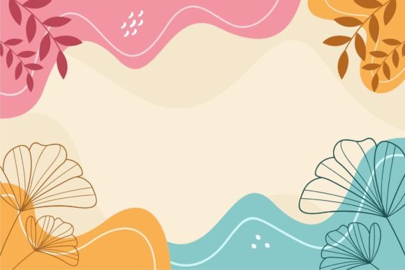 Download Hand Drawn Abstract Aesthetic Background - Aesthetic background Collection