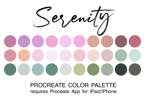 Download Serenity Procreate Color Palette - Palette Collection