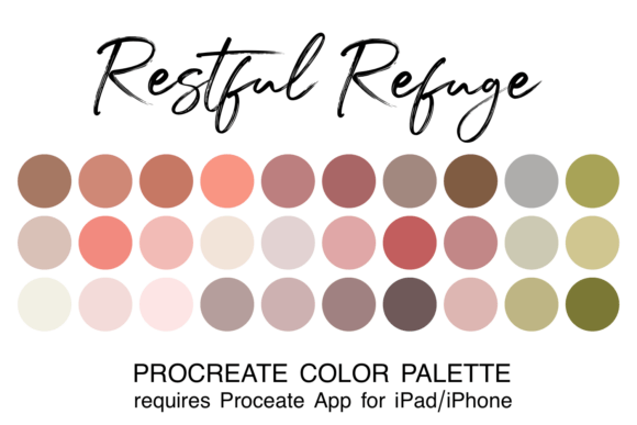 Download Restful Refuge Procreate Color Palette - Palette Collection