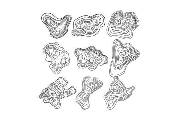 Download Abstract Topographic Contour Map Lines P - Graphic Collection